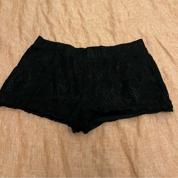 Black Lace Shorts - Picture 4 of 4